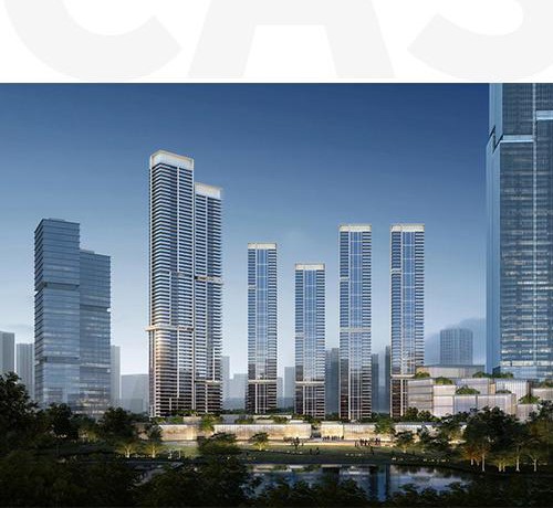 Dongguan Huarun Land Center Commercial & Residential Building Project - Completed View
